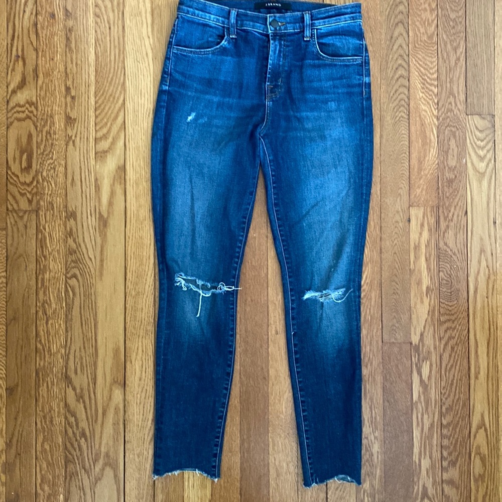J Brand Revoke Destruct High Rise Jeans